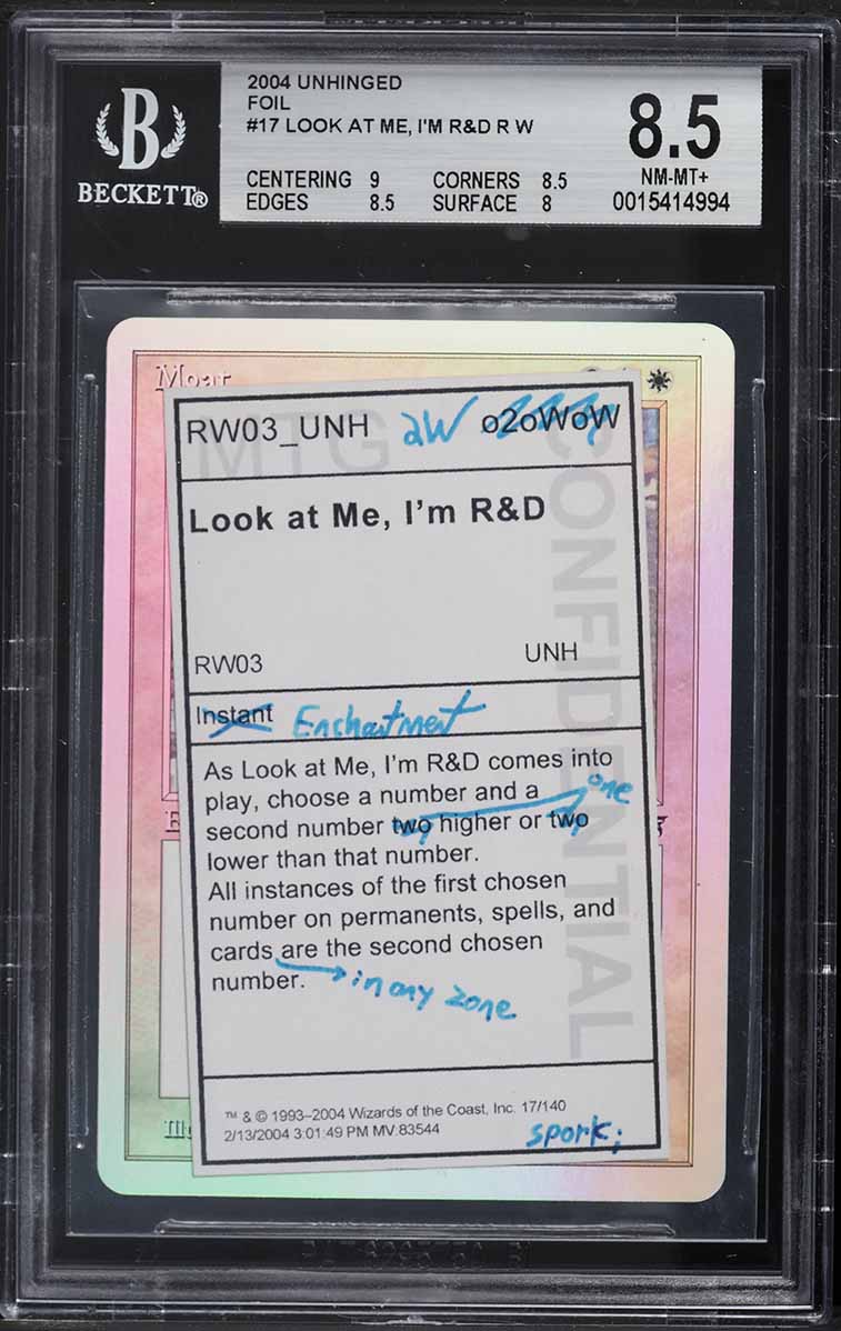 2004 Magic The Gathering MTG Unhinged Foil City Of Ass #134 BGS