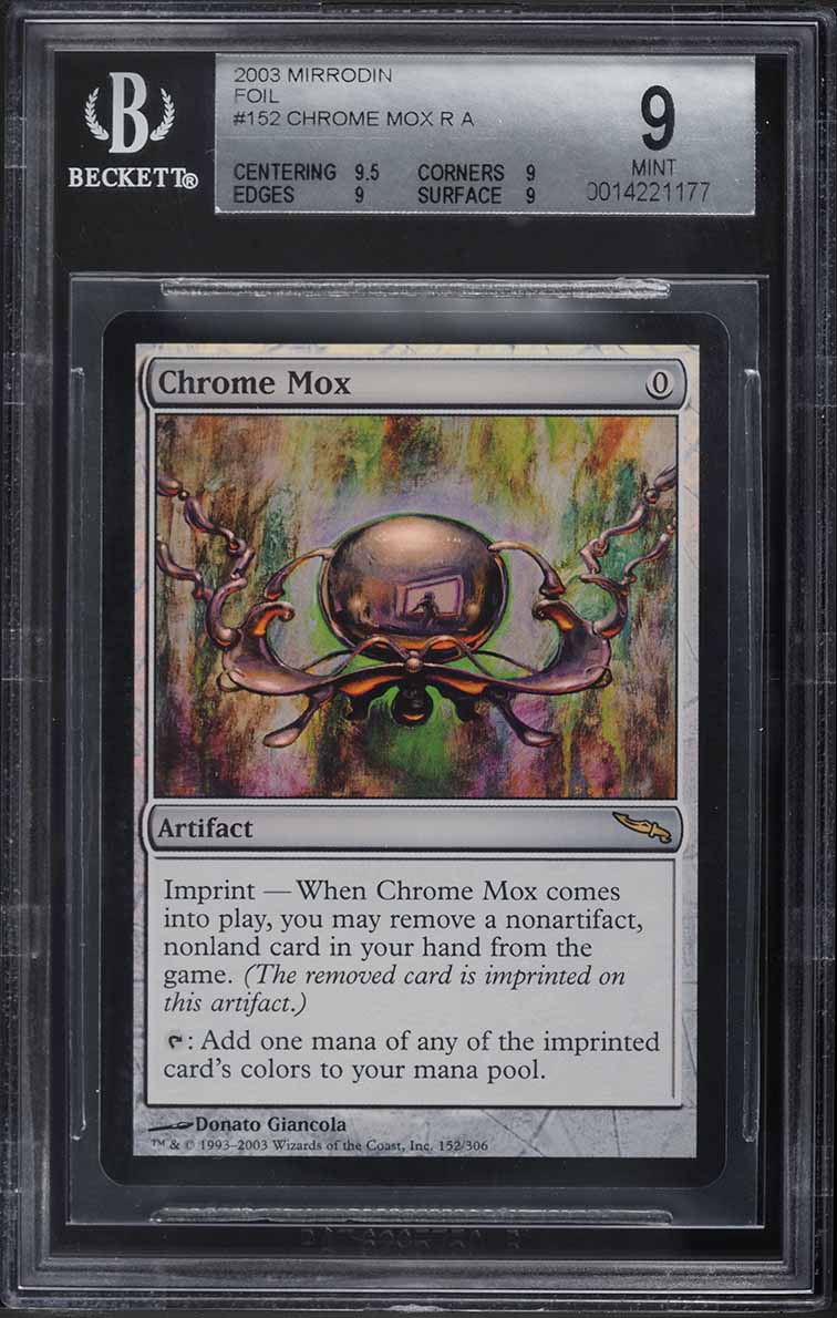 2003 Magic The Gathering MTG Mirrodin Foil Chrome Mox #152 BGS 9 MINT on  Fanatics Collect