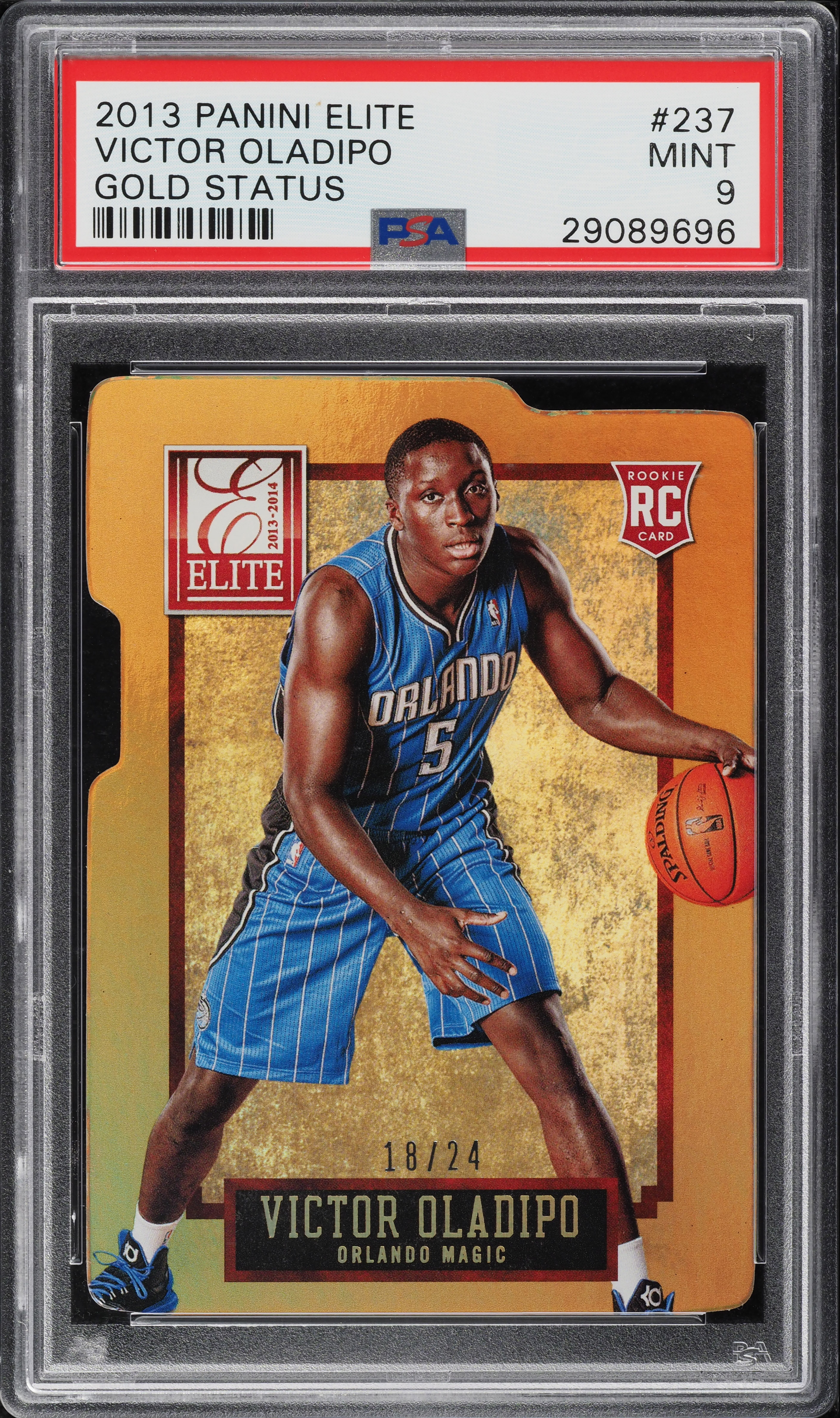 PANINI COURT KINGS VICTOR OLADIPOジャージ3色 2013 Panini Elite Gold Status Victor Oladipo ROOKIE /24 #237 PSA 9