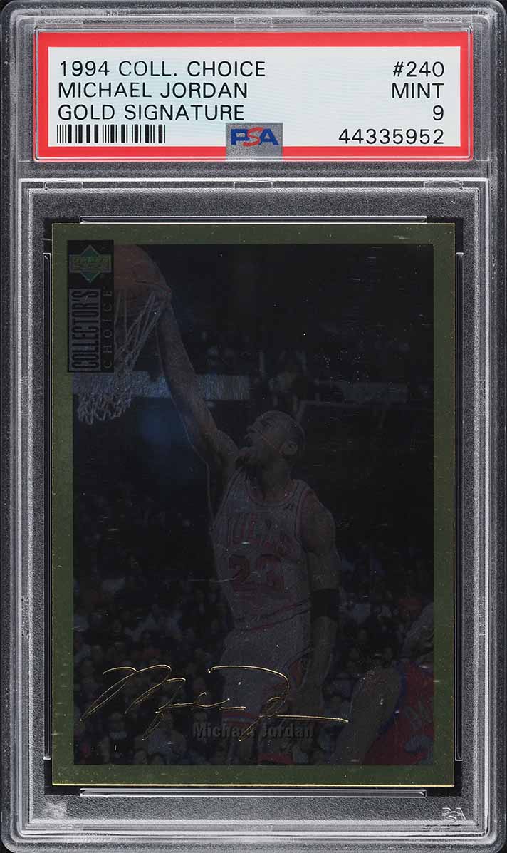 1994 Collector's Choice Gold Signature Michael Jordan #240 PSA 9 MINT