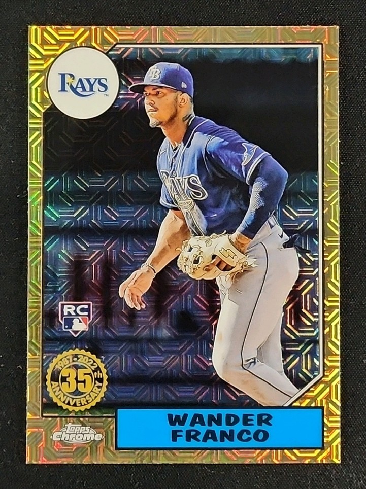 2022 Topps Silver Pack '87 Chrome Wander Franco ROOKIE #T87C-58 MBA AUTH