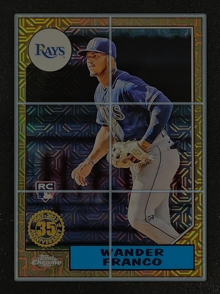 2022 Topps Silver Pack '87 Chrome Wander Franco ROOKIE #T87C-58 MBA AUTH