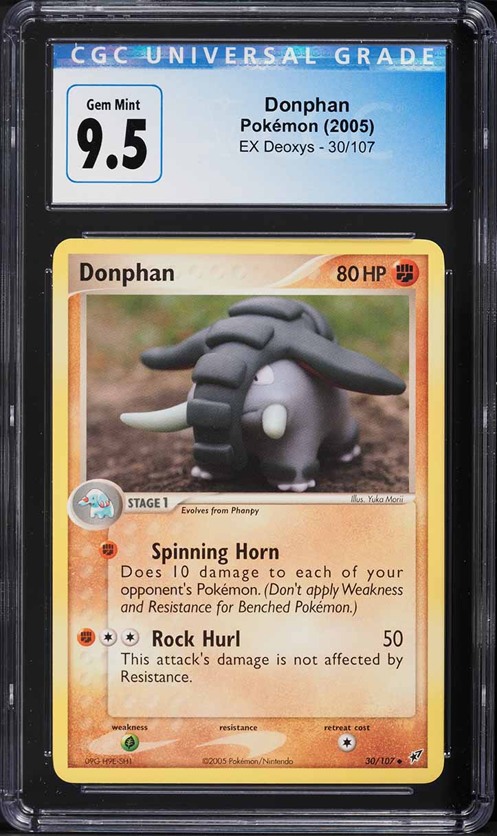 2005 Pokemon EX Deoxys Donphan #30 CGC 9.5 GEM MINT