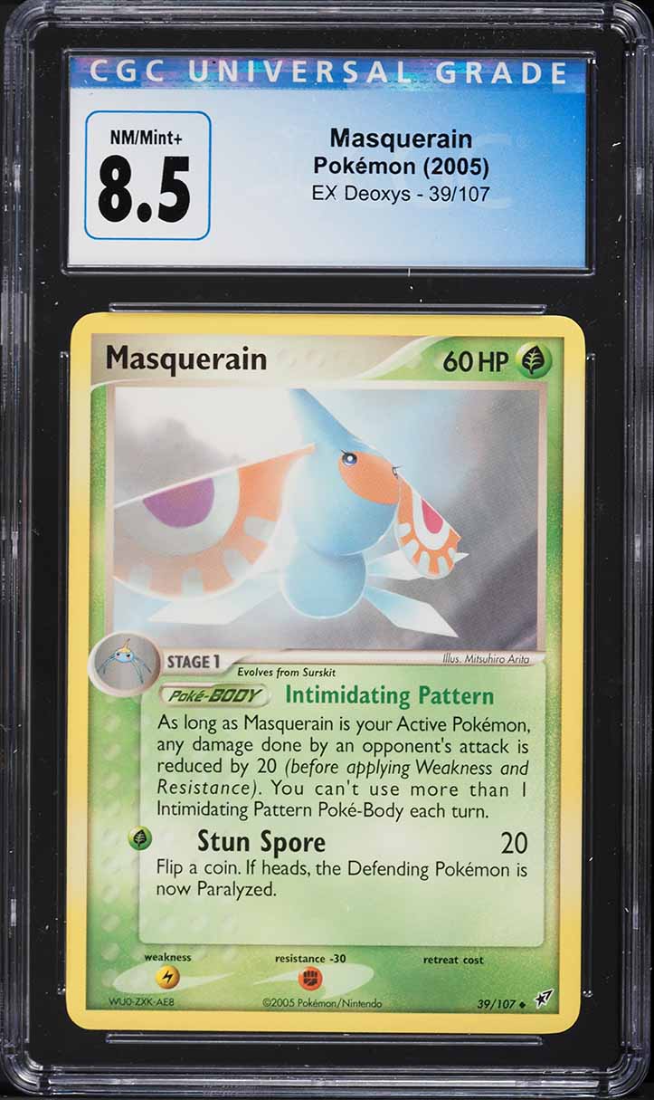 2005 Pokemon EX Deoxys Masquerain #39 CGC 8.5 NM-MT+