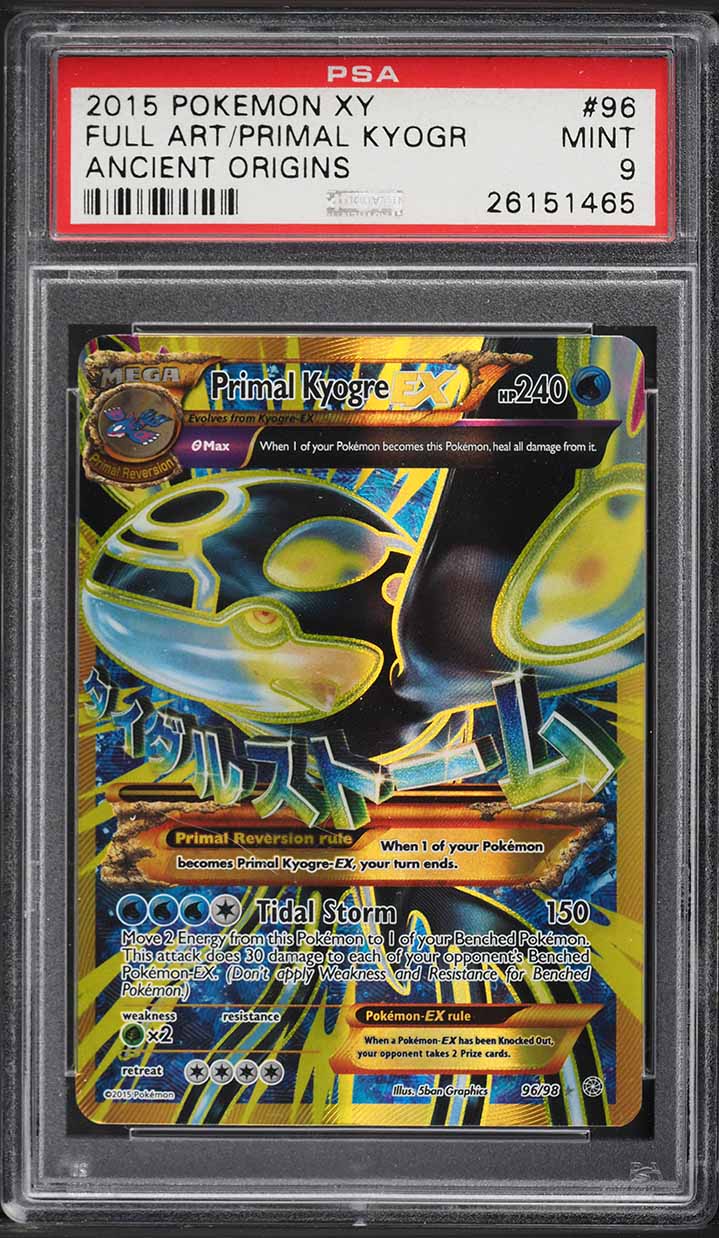 2015 Pokemon Art Academy Competition Mireil Primal Kyogre EX PSA 9