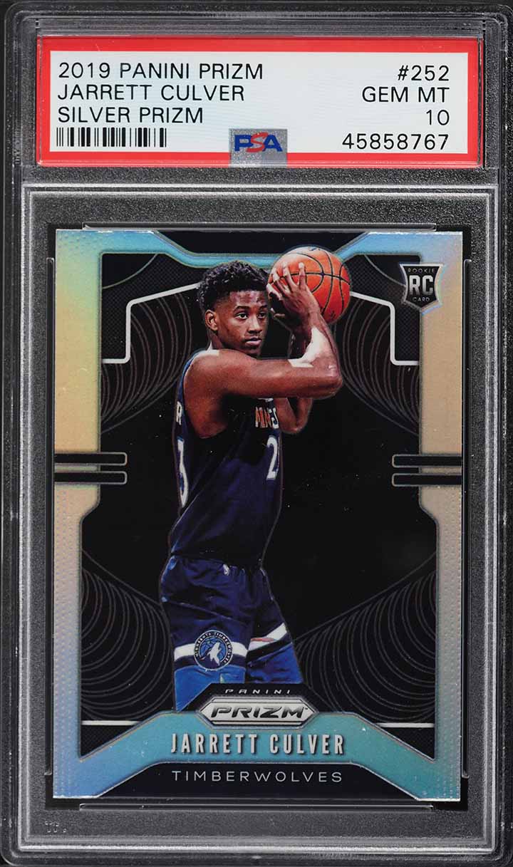 2019 Panini Prizm Silver Jarrett Culver ROOKIE #252 PSA 10 GEM MINT