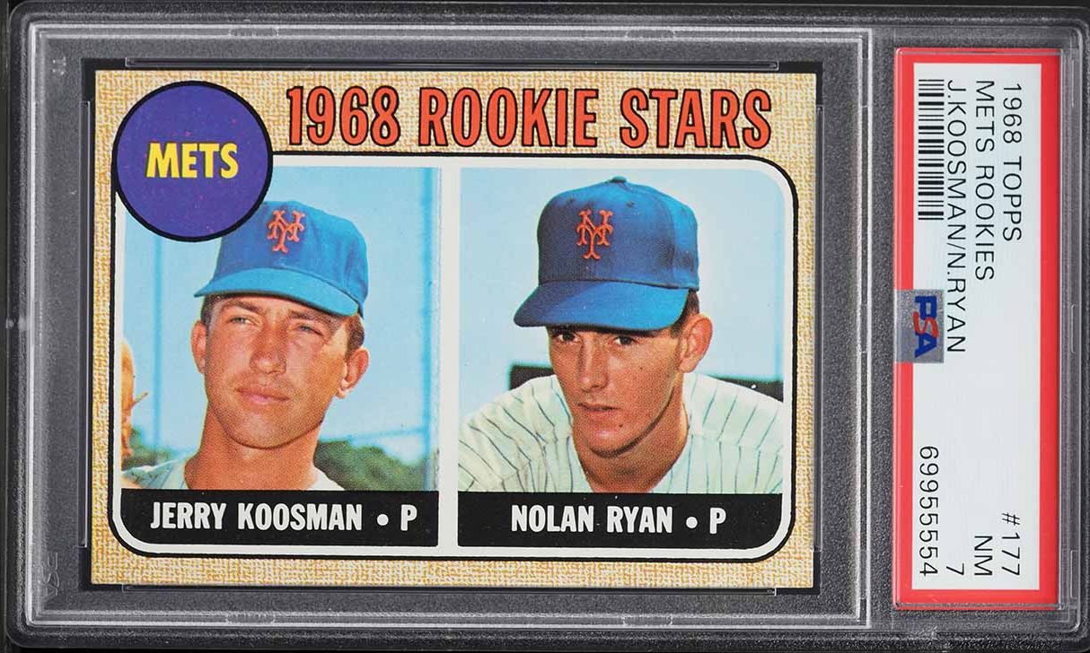 1968 Topps Nolan Ryan ROOKIE #177 PSA 7 NRMT