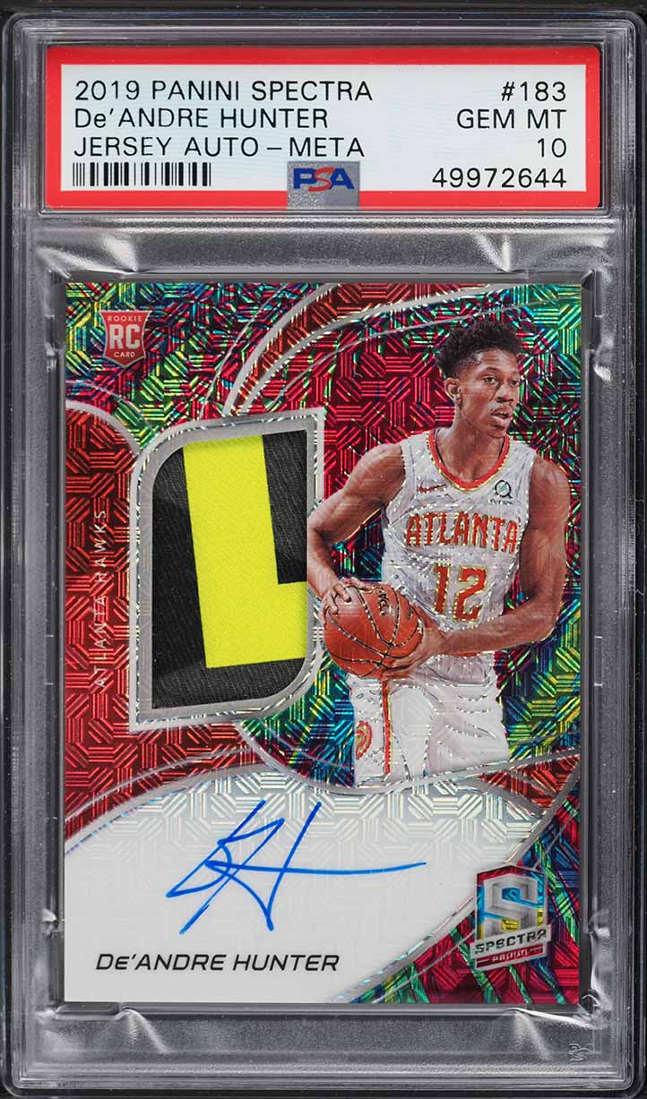 2019 Select Basketball De'Andre Hunter ROOKIE RC #40 PSA 10 GEM