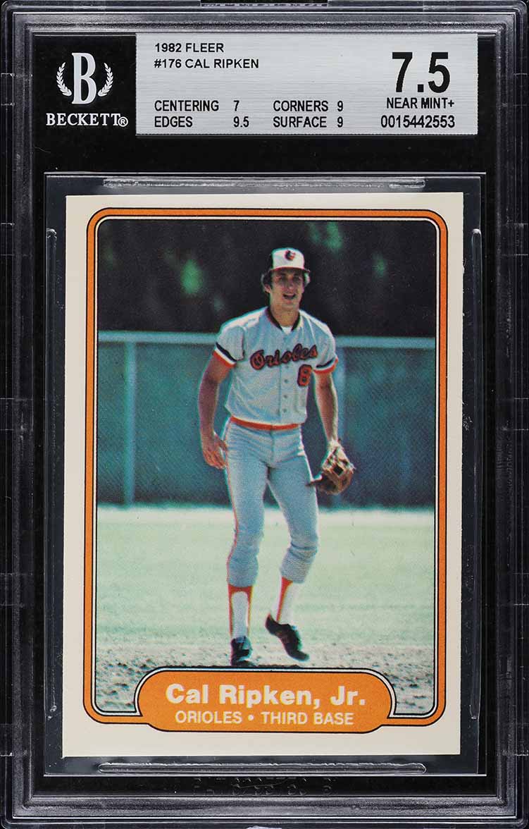 1982 Fleer Cal Ripken Jr. ROOKIE #176 BGS 7.5 NRMT+