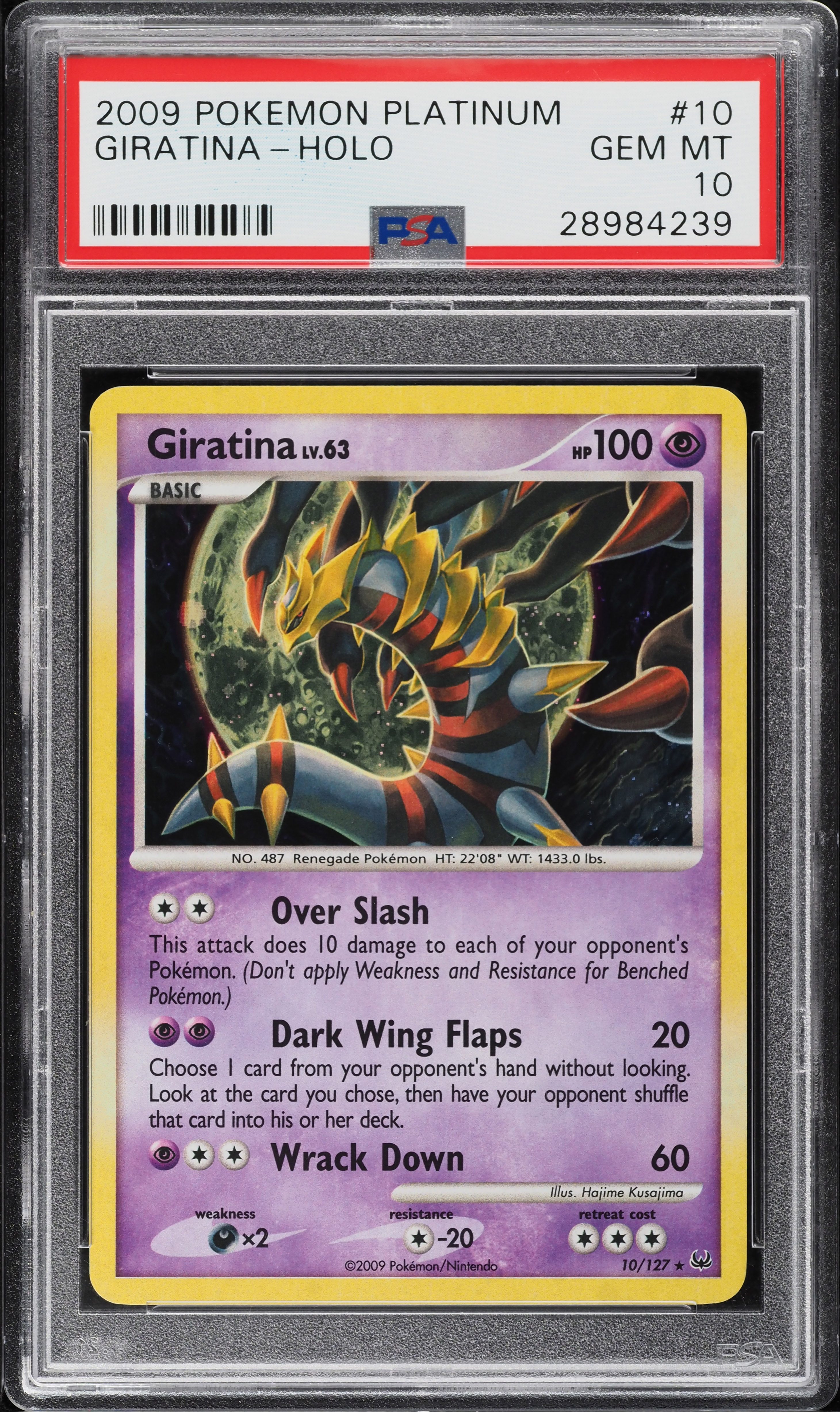 2009 Pokemon Platinum Holo Giratina #10 PSA 10 GEM MINT on