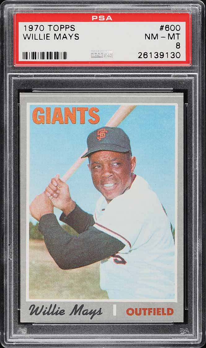 1970 Topps Willie Mays #600 PSA 8 NM-MT
