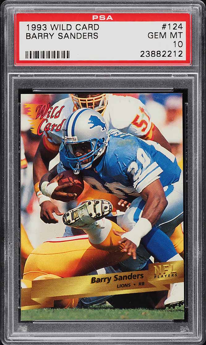 1993 Wild Card Barry Sanders #124 PSA 10 GEM MINT