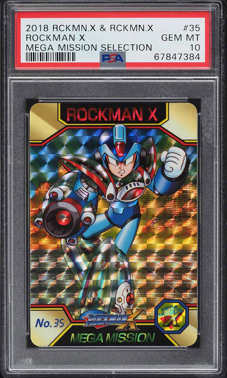 2018 Carddass Rockman X Mega Mission Selection Zero #112 PSA 10