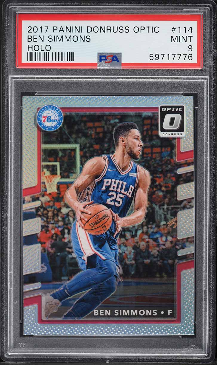 2017 Donruss Optic Holo Ben Simmons #114 PSA 9 MINT