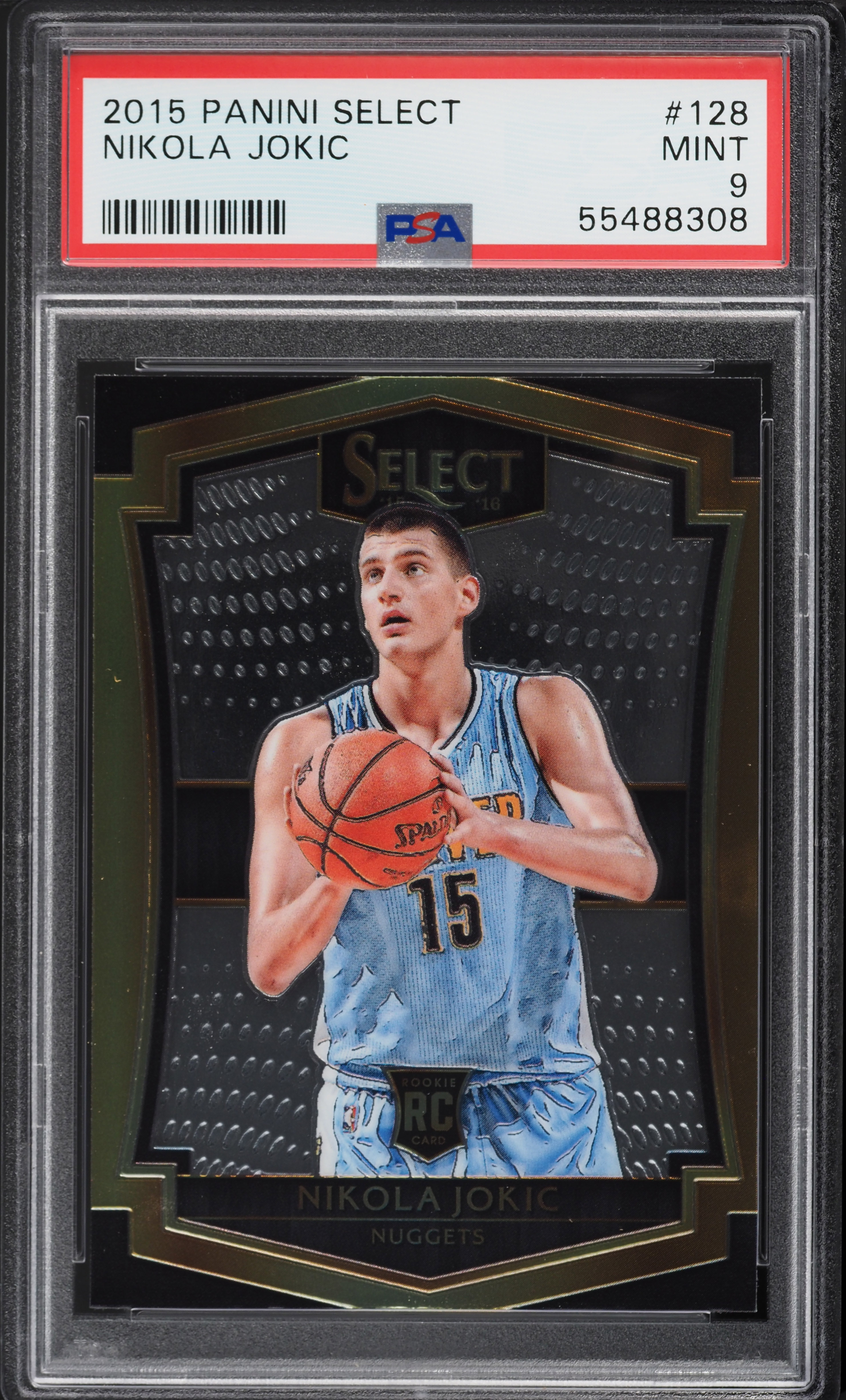 2015 Select Basketball Nikola Jokic ROOKIE #128 PSA 9 MINT on