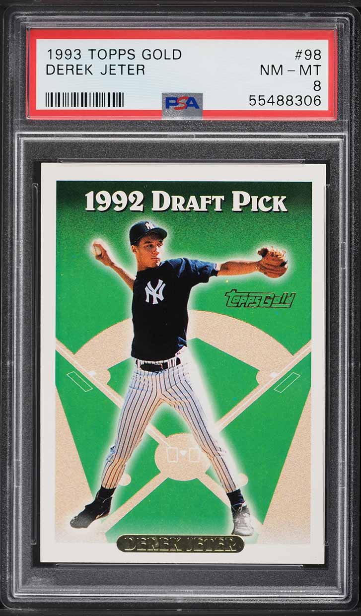 1993 Topps Gold Derek Jeter ROOKIE #98 PSA 8 NM-MT