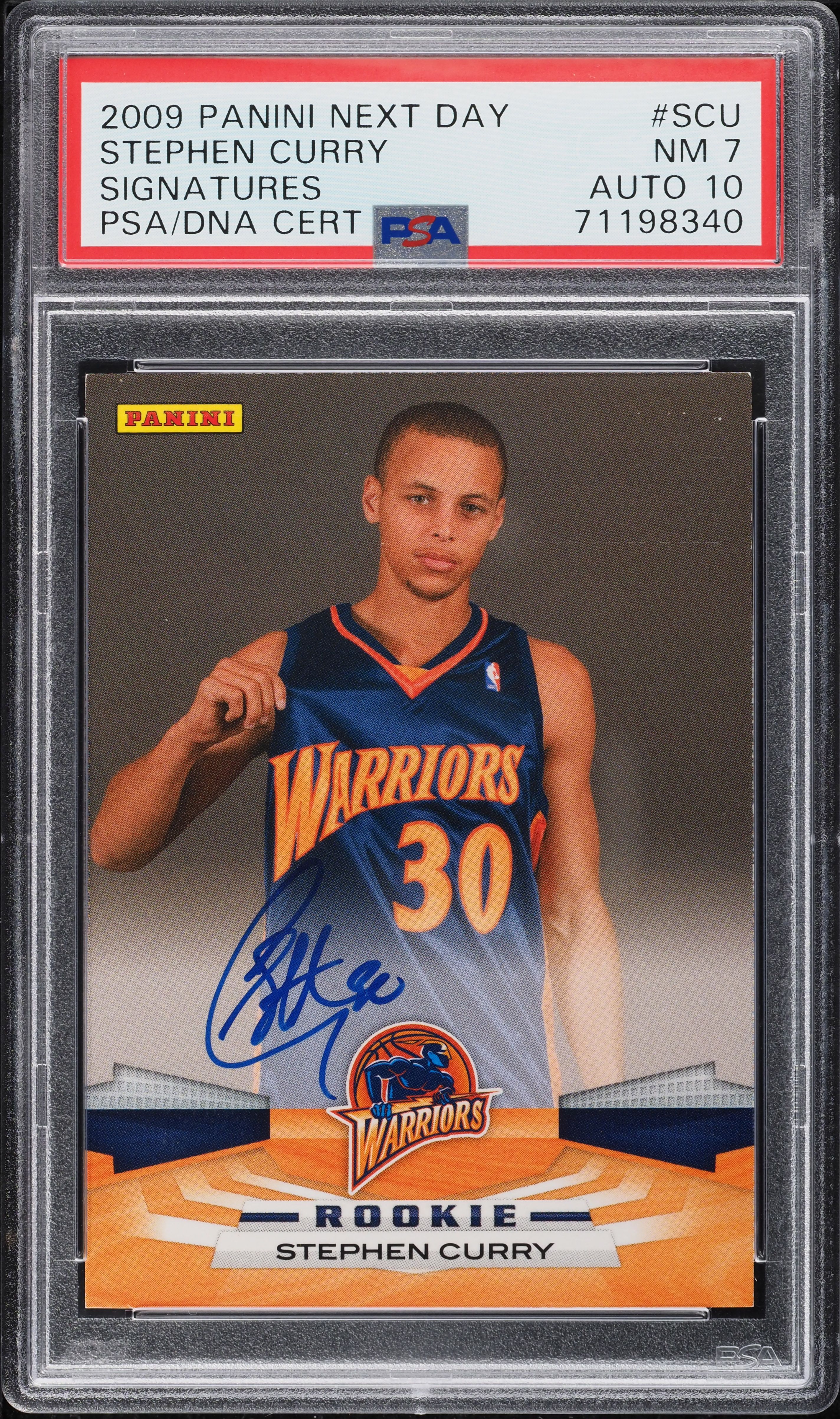 2009 Panini Next Day Signatures Stephen Curry ROOKIE AUTO DNA 10