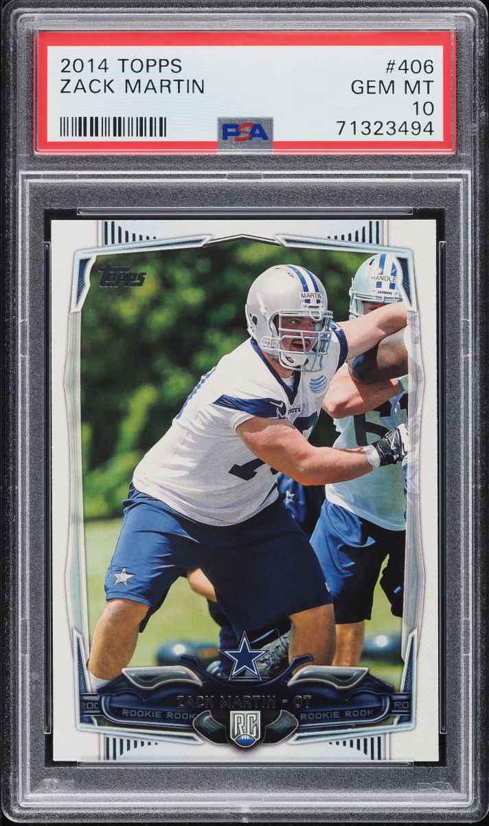 2014 Topps Football Zack Martin ROOKIE #406 PSA 10 GEM MINT