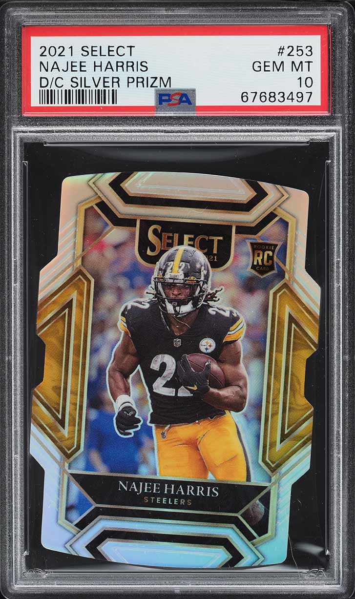 2021 Select Silver Prizm Die-Cut Najee Harris ROOKIE #253 PSA 10 GEM MINT