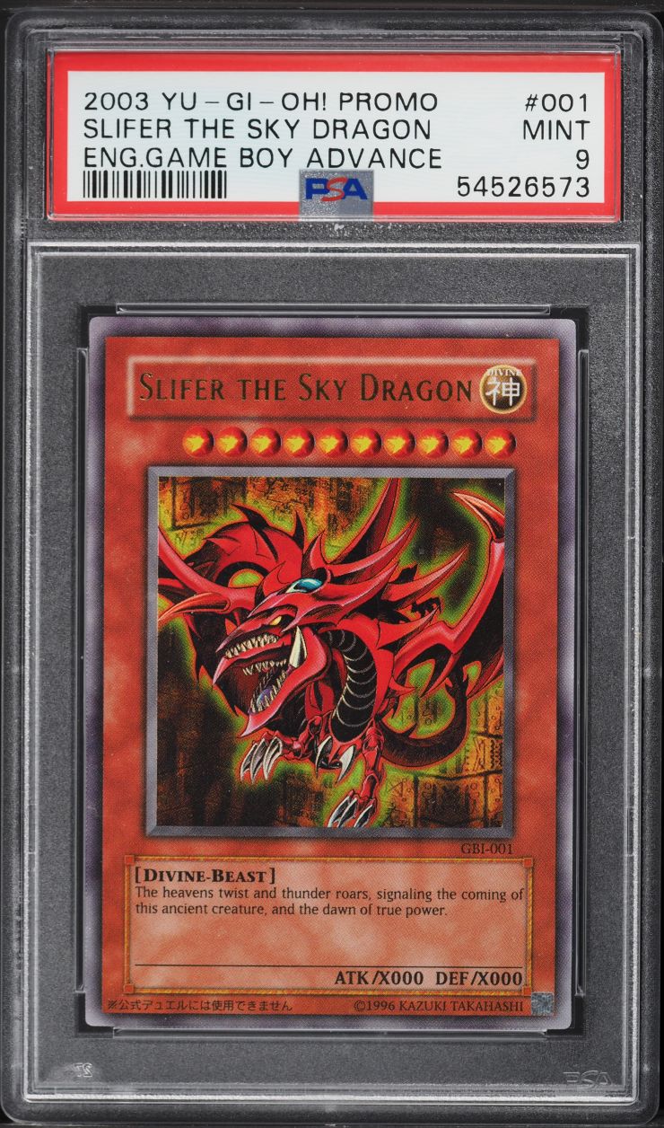 2003 Yu-Gi-Oh! Game Boy Advance Ultra Rare Slifer the Sky Dragon