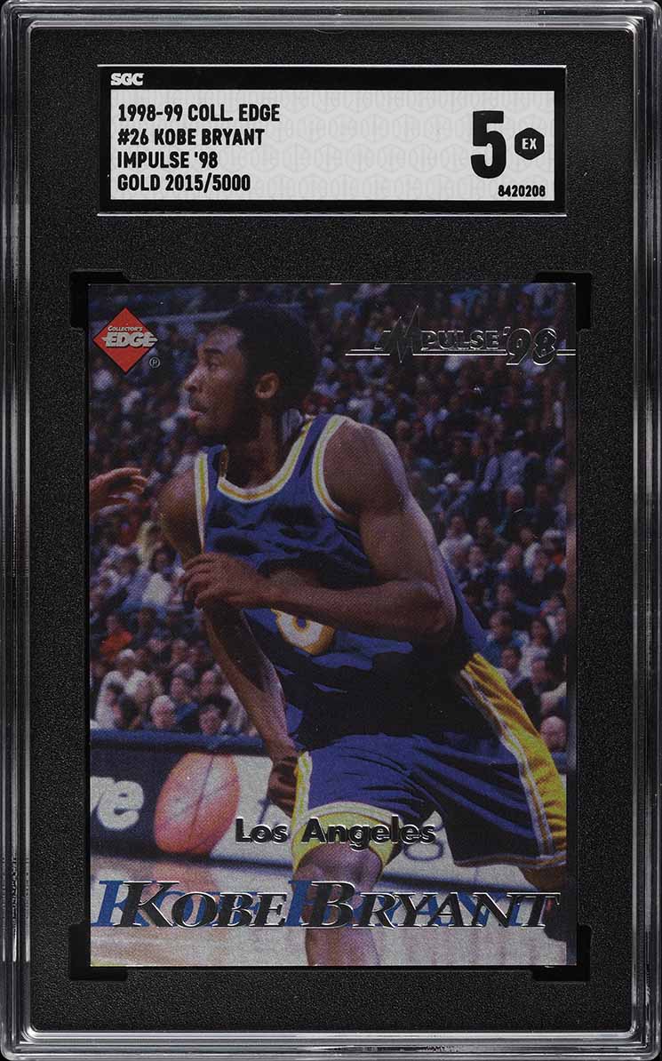 1998 Collector's Edge Impulse '98 Gold Kobe Bryant /5000 #26 SGC 5 EX