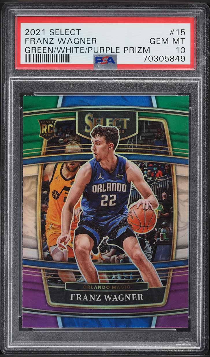 2021 Select Concourse Green White Purple Prizm Franz Wagner ROOKIE