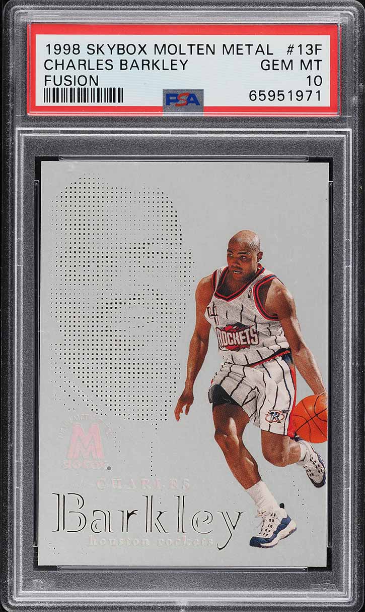 1998 Skybox Molten Metal Fusion Charles Barkley #13F PSA 10 GEM MINT