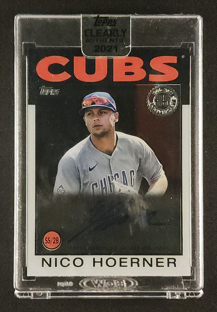 2021 Topps Clearly Authentic '86 Nico Hoerner AUTO #86TBA-NH MBA AUTH