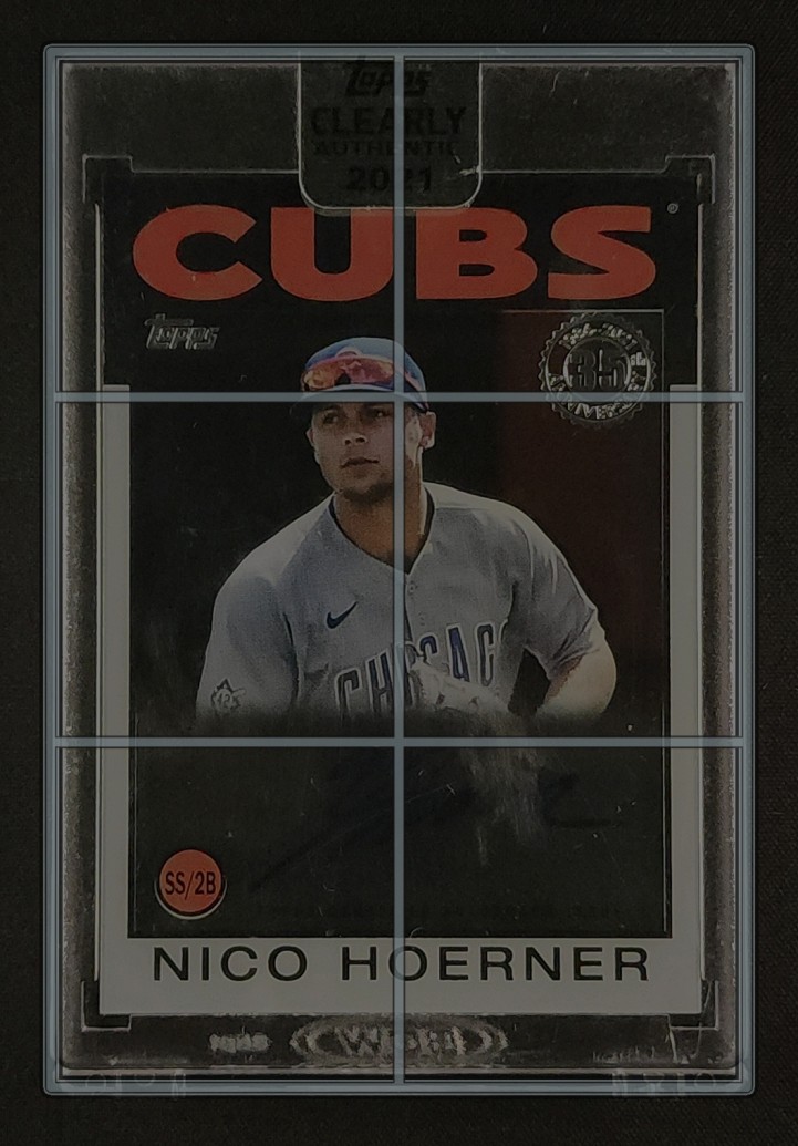 2021 Topps Clearly Authentic '86 Nico Hoerner AUTO #86TBA-NH MBA AUTH