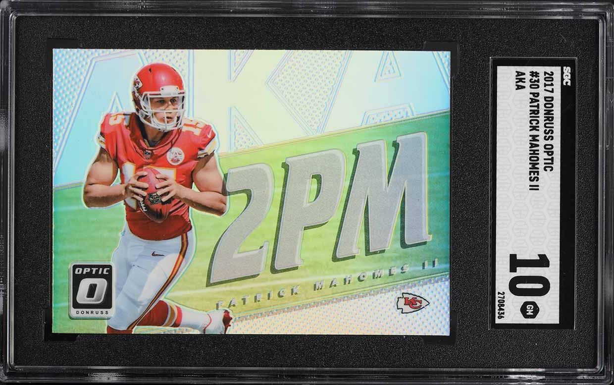 2017 Donruss Optic AKA Patrick Mahomes II ROOKIE #30 SGC 10 GEM MINT