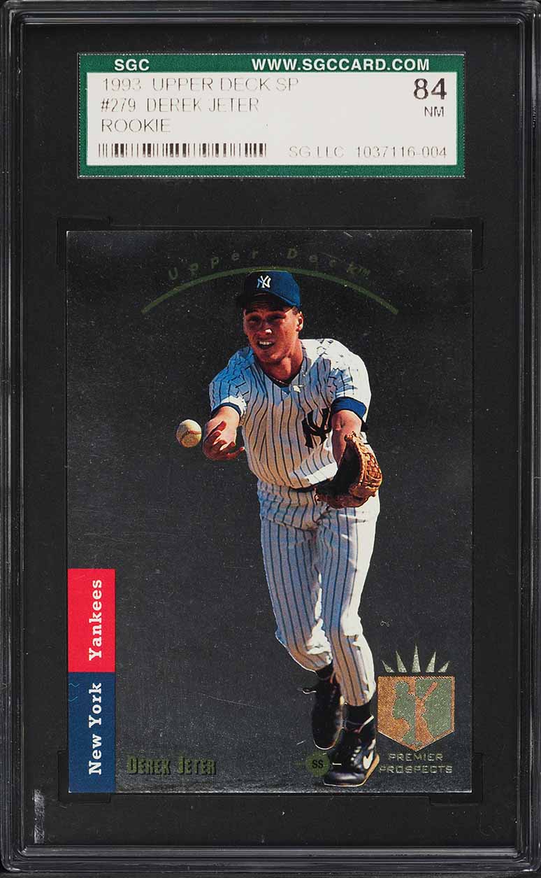 1993 SP Foil Derek Jeter ROOKIE #279 SGC 7 NRMT on Fanatics Collect
