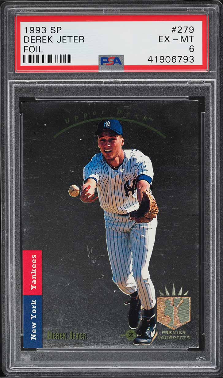 1993 SP Foil Derek Jeter ROOKIE #279 PSA 6 EXMT on Fanatics Collect