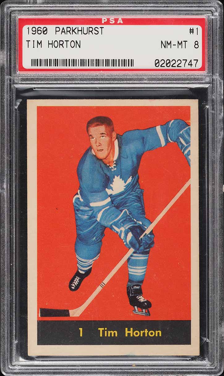 1960 Parkhurst Tim Horton #1 PSA 8 NM-MT
