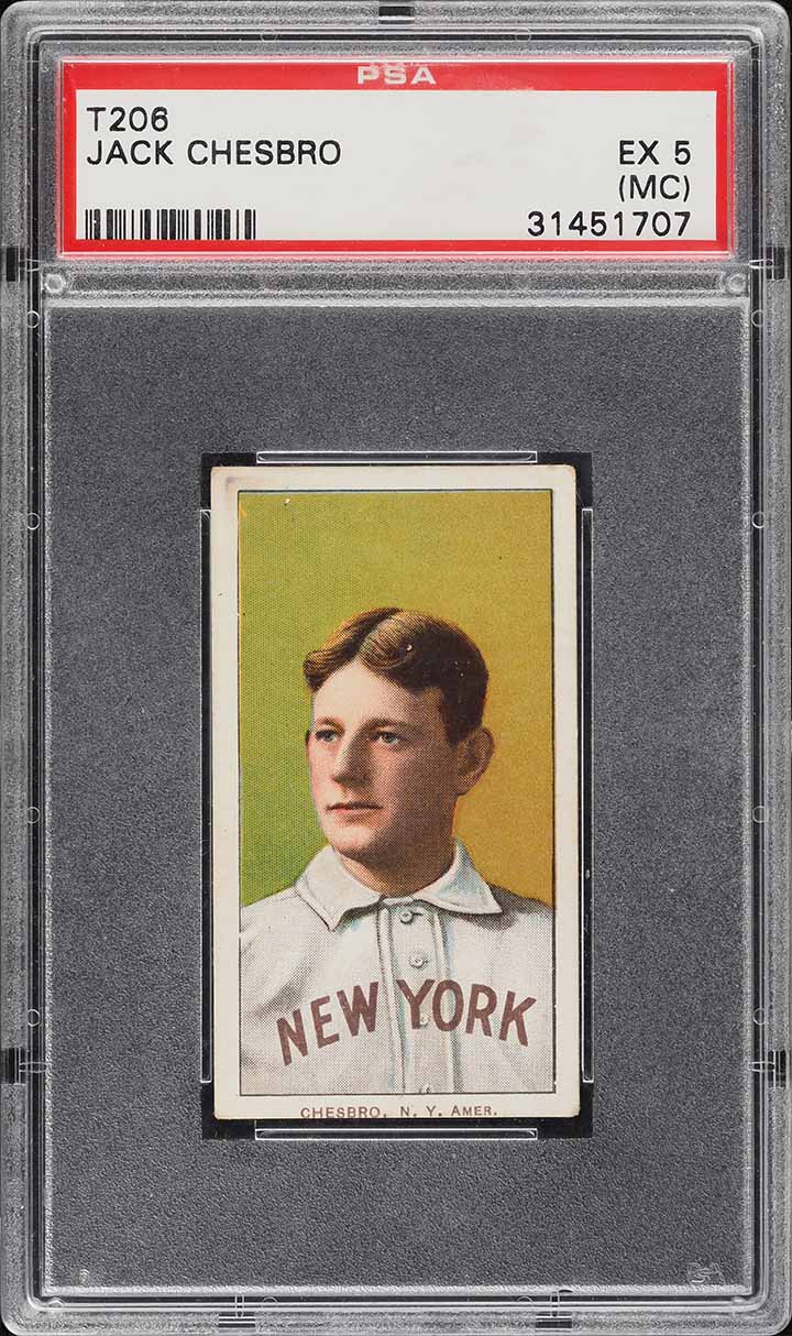 1909-11 T206 Jack Chesbro PSA 5(mc) EX