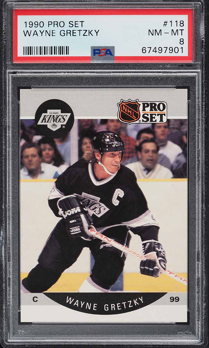 1990 Pro Set Hockey Wayne Gretzky #118 PSA 8 NM-MT