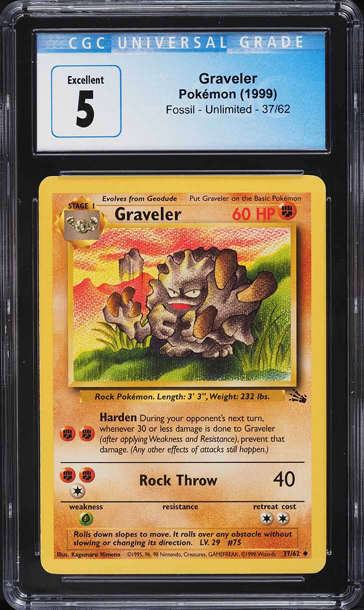 1995 graveler pokemon card Amazon.com: Pokemon - Graveler (37)