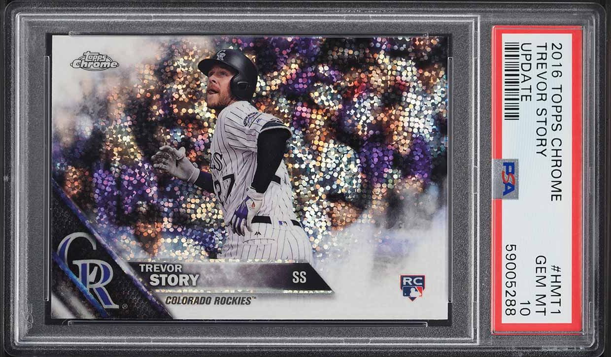 2016 Topps Chrome Update Trevor Story ROOKIE #HMT1 PSA 10 GEM MINT