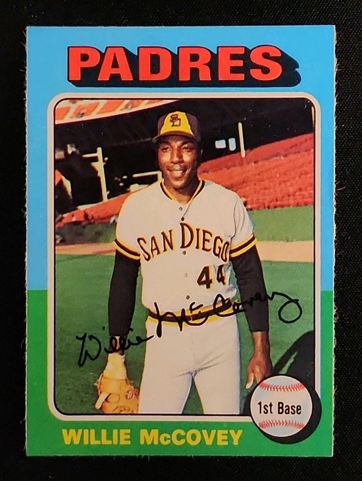 1975 Topps Willie McCovey #450 MBA AUTH