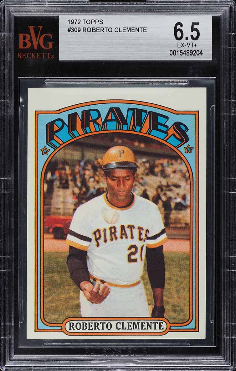 1972 Topps Roberto Clemente #309 BVG 6.5 EXMT+