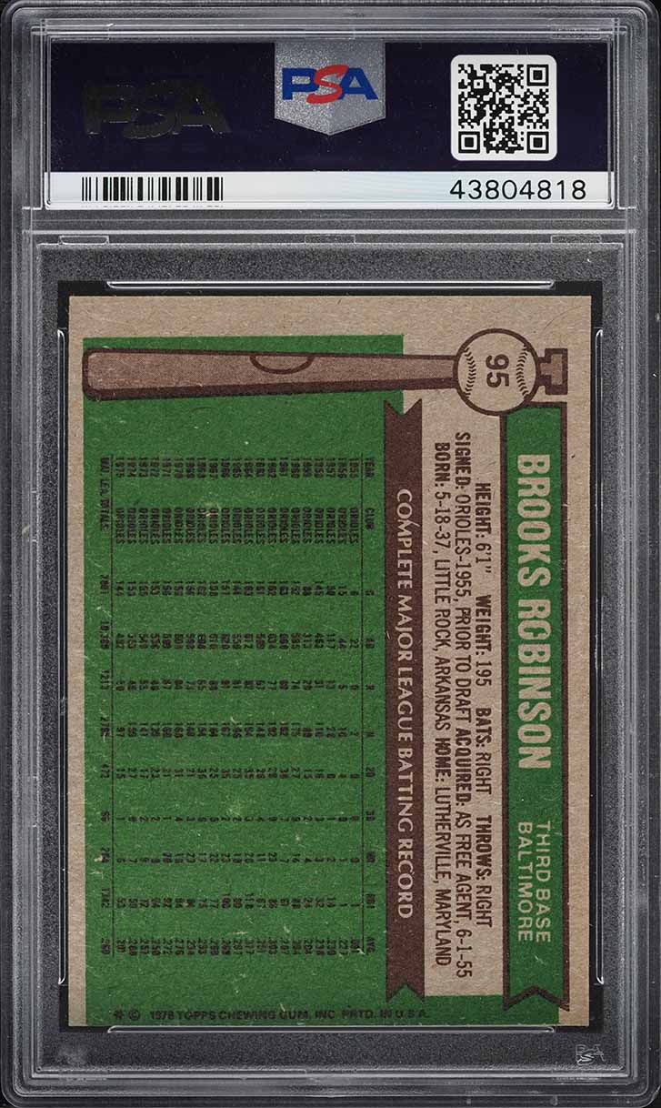 1976 Topps Brooks Robinson #95 PSA 9(mc) MINT