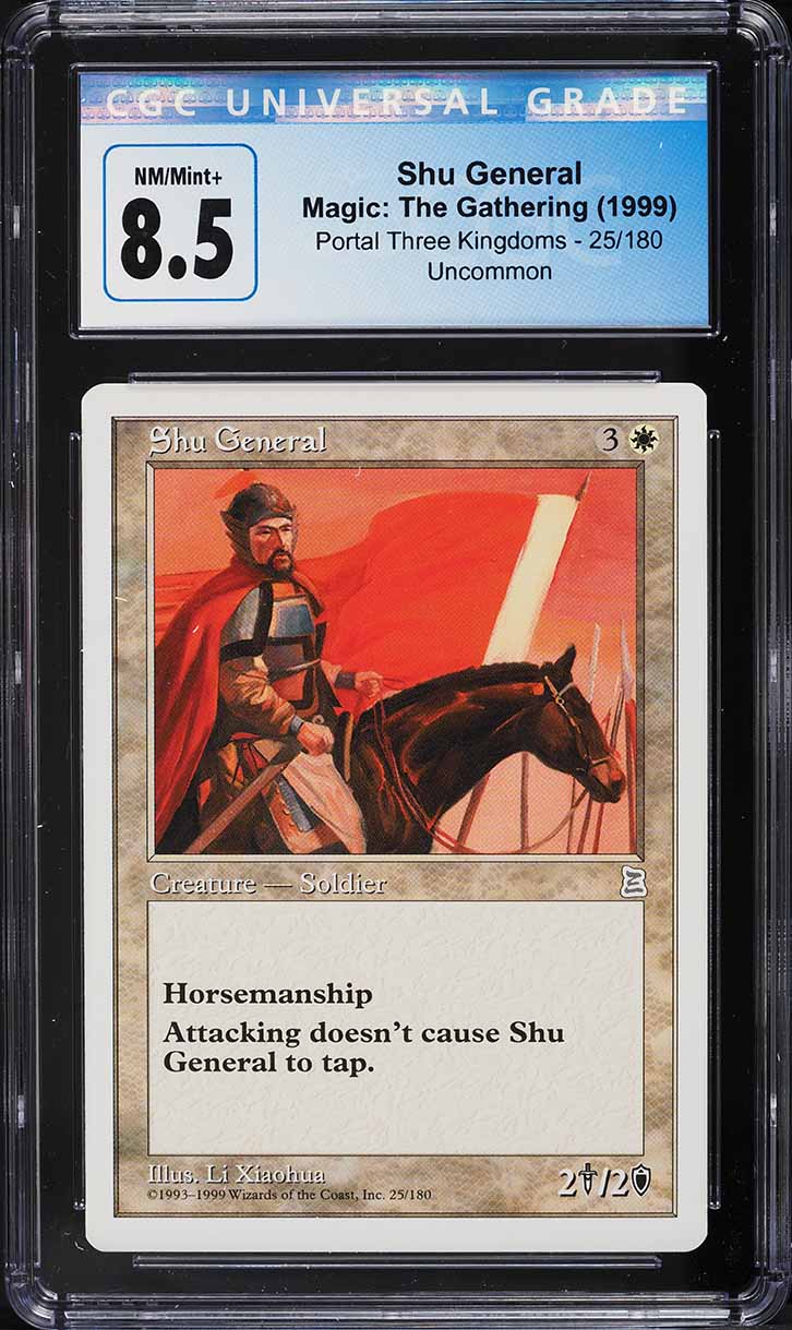 1999 Magic The Gathering MTG Portal Three Kingdoms Shu General U W #25 CGC 8.5
