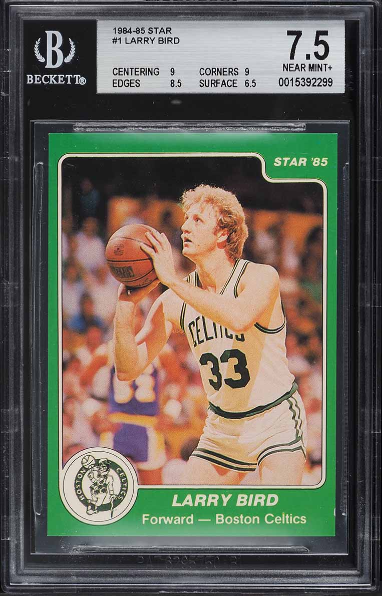 1984 Star Basketball Larry Bird #1 BGS 7.5 NRMT+