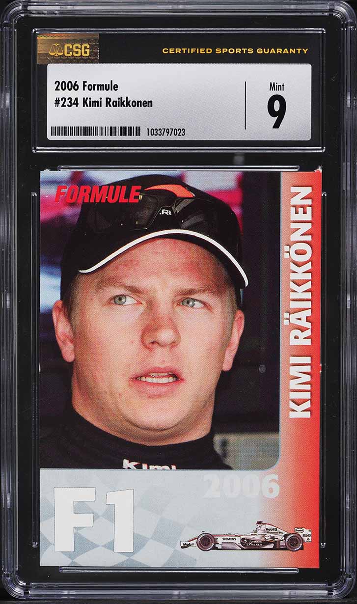 Kimiページ 2006 Formule Kimi Raikkonen #234 CSG 9 MINT on Fanatics Collect