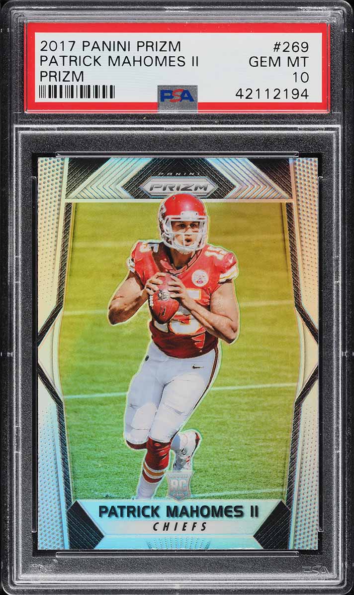 2017 Panini Prizm Silver Prizms Patrick Mahomes II ROOKIE #269 PSA 10 GEM MINT