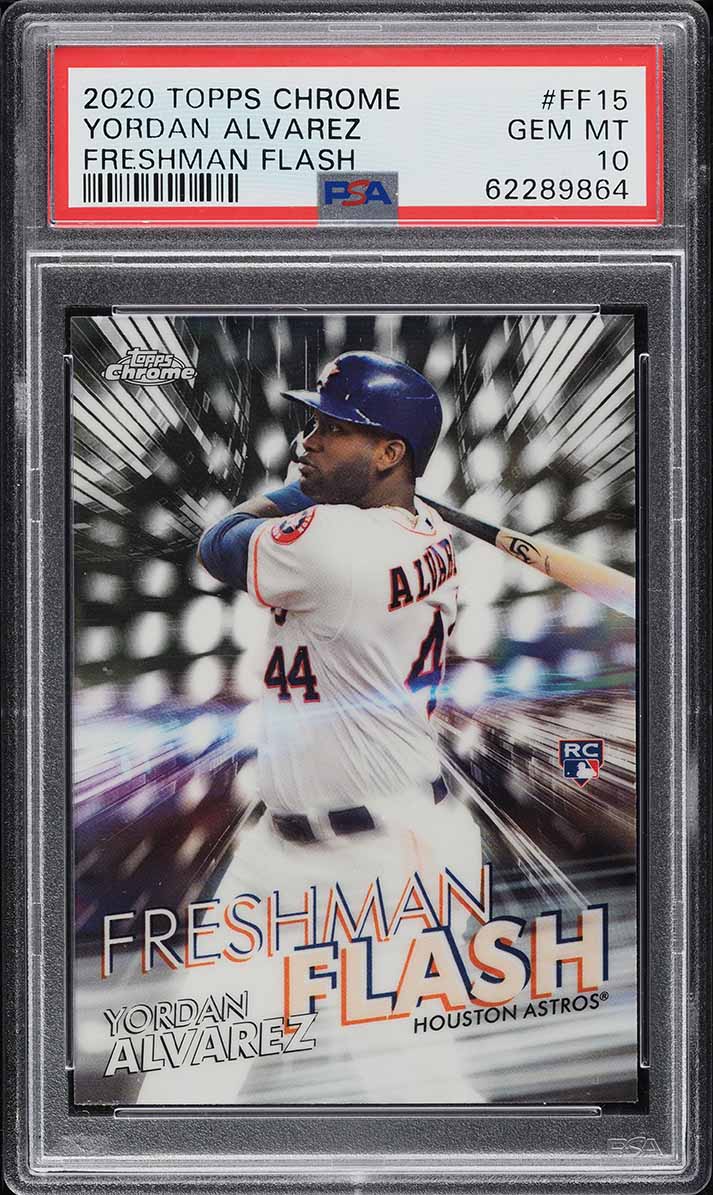 2020 Topps Chrome Freshman Flash Yordan Alvarez ROOKIE #FF-15 PSA 10 GEM MINT