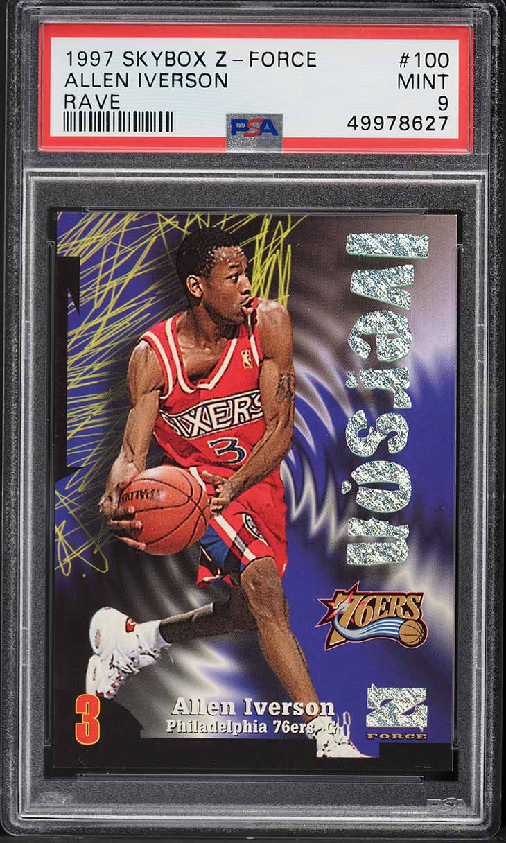 1997 Skybox Z-Force Super Rave Dennis Rodman /50 #192 BGS 9 MINT