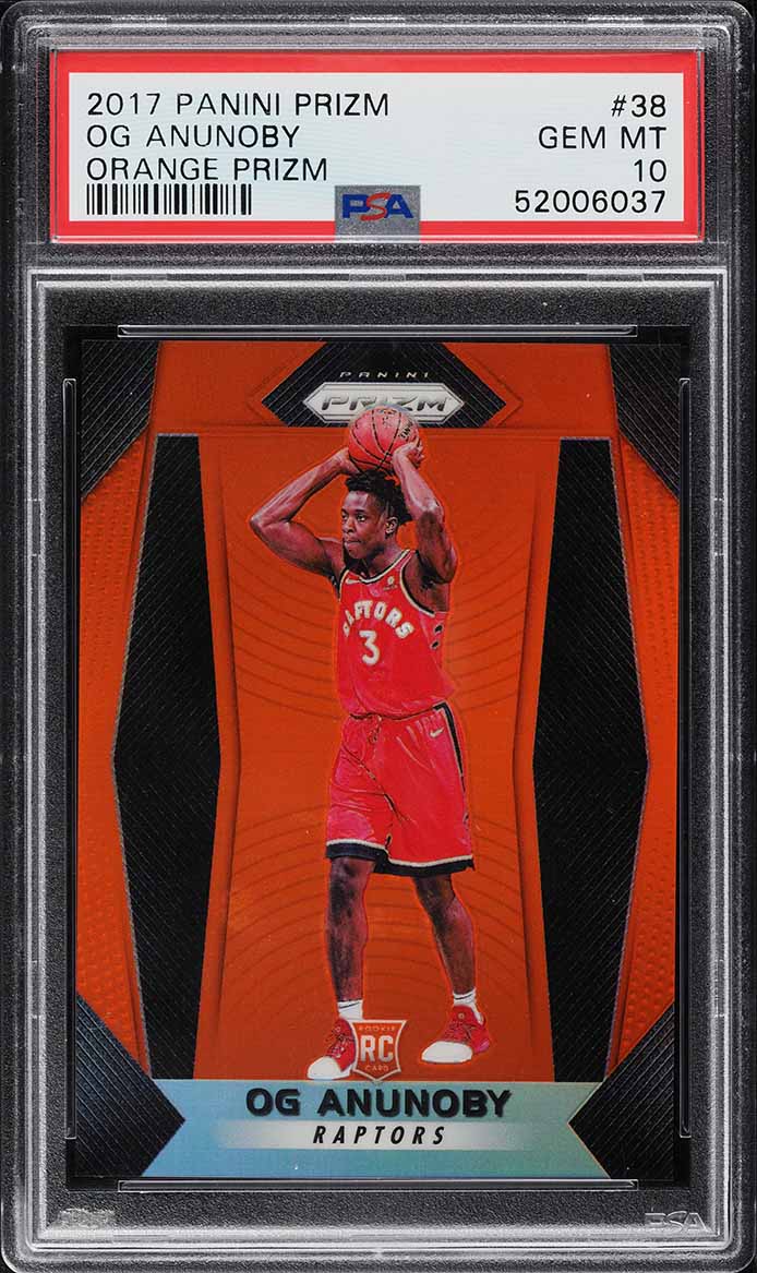 2017 Panini Prizm Orange OG Anunoby ROOKIE /49 #38 PSA 10 GEM MINT