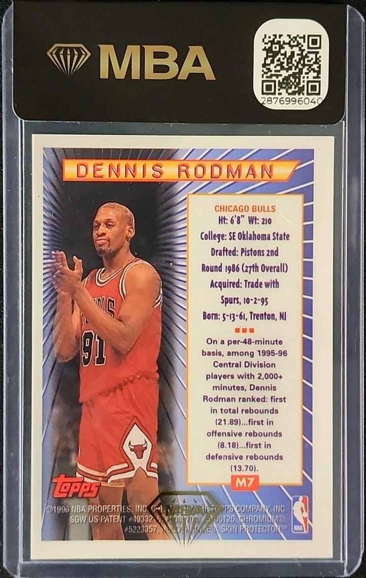 DENNIS RODMAN FINEST 289枚 GOLD REFRACTOR DENNIS RODMAN FINEST 289枚 GOLD REFRACTOR