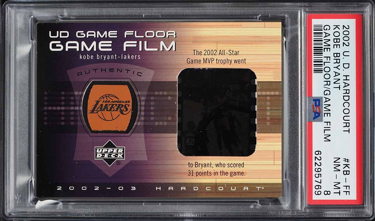 2002 Upper Deck Hardcourt Game Floor Game Film Kobe Bryant PATCH 