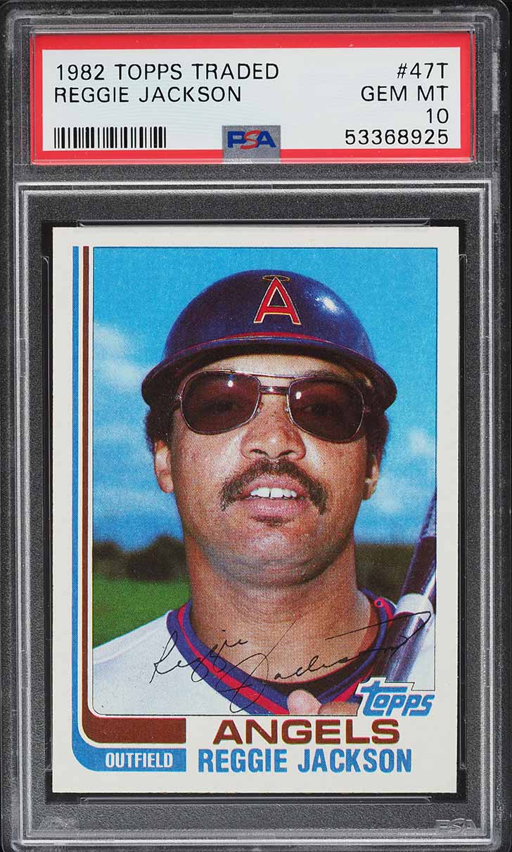 1982 Topps Traded Reggie Jackson #47T PSA 10 GEM MINT